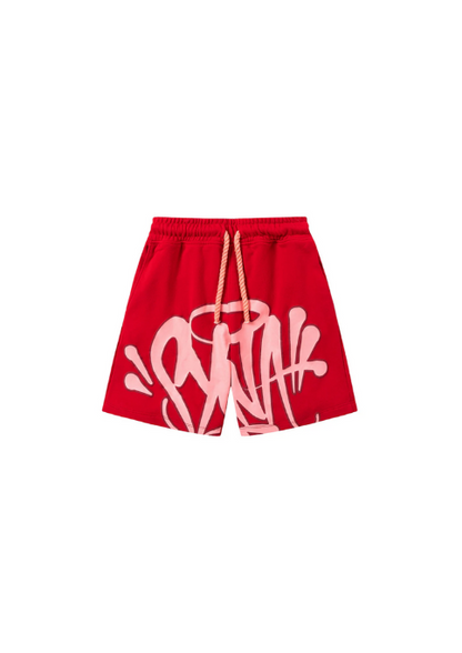 Syna World Logo Tee & Short Set 'Red & Pink’