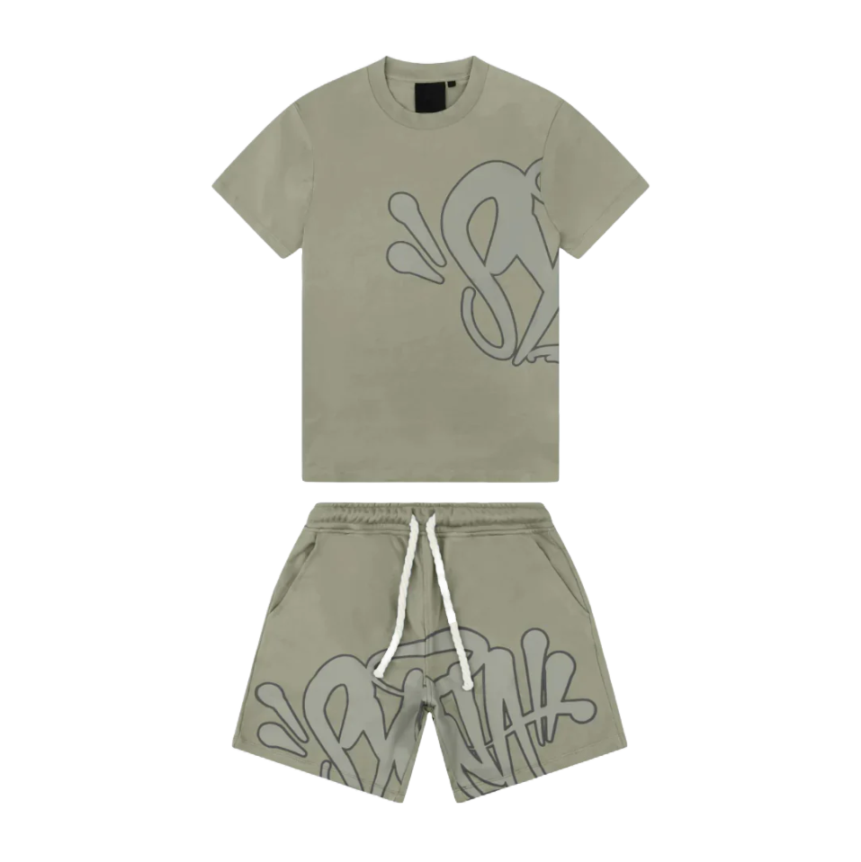 Syna World Logo Tee & Short Set 'Sage Green'