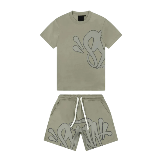 Syna World Logo Tee & Short Set 'Sage Green'